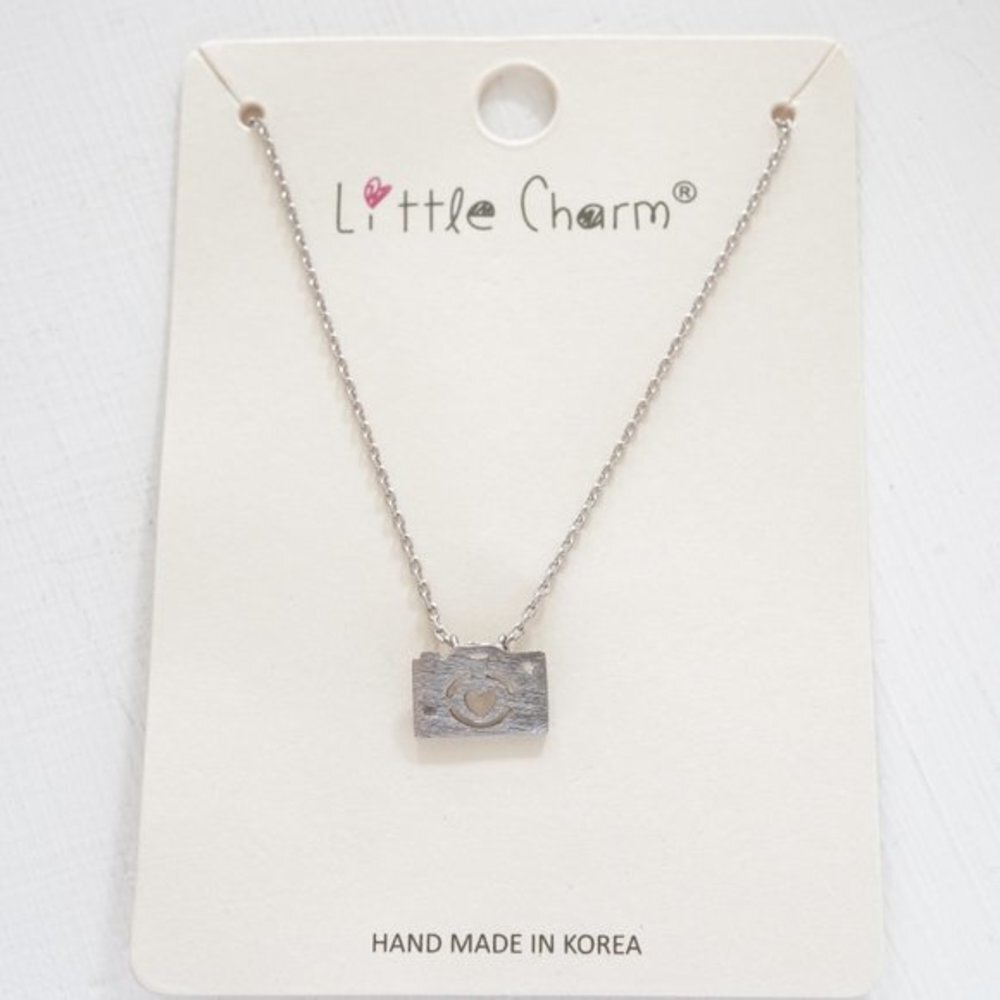 4/$25 Little Charm Camera Mini Pendant Necklace